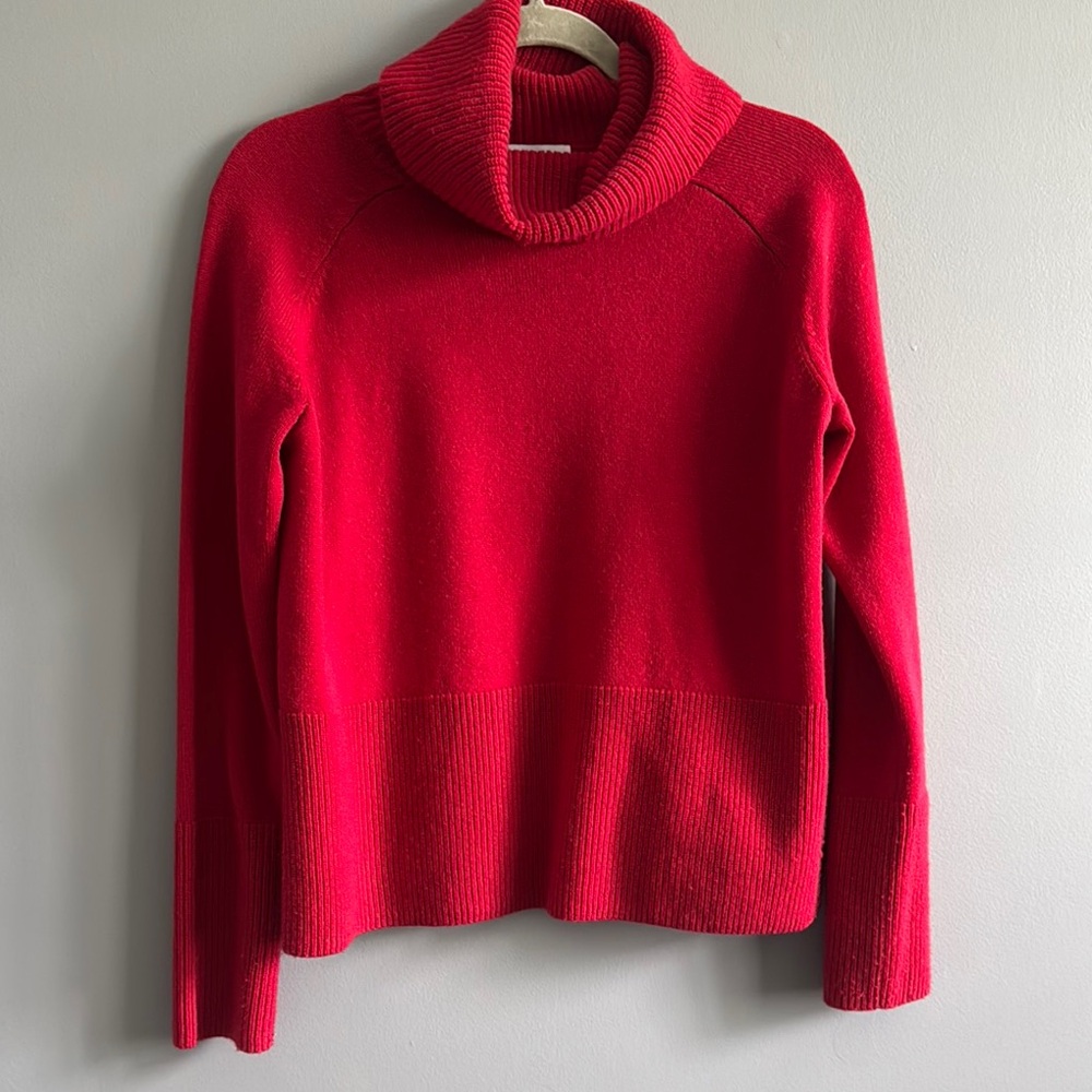 Cozy Athleta Red Turtleneck Sweater